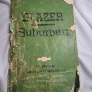Original 1980 Chevrolet Blazer & Suburban Owner’s Manual.